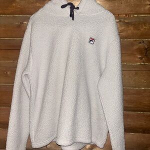 Fila Women's White Fleece Pullover